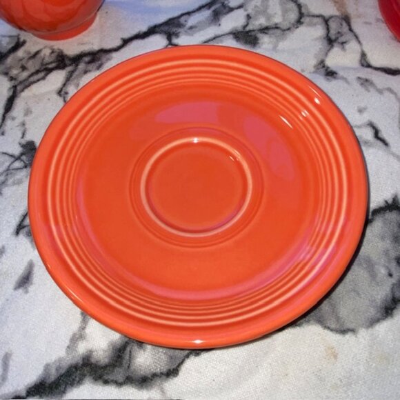 Fiestaware Cup & Saucer Set - Persimmon, circa 1998 production - Picture 4 of 6